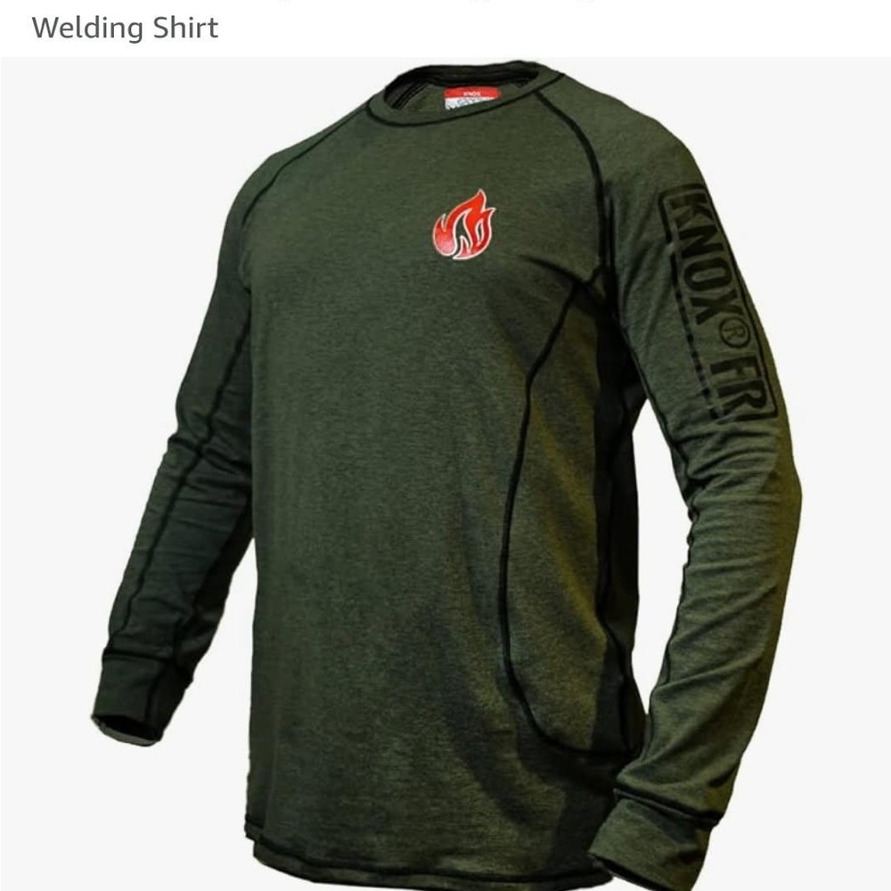 New Men's Green Welding Shirt Fire Resistant 2XL